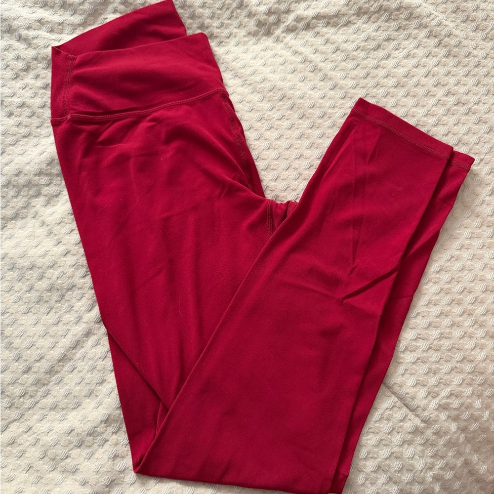 Stori by Katy Hearn Women's Red Workout Leggings